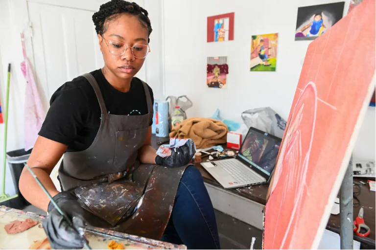 Tamia Spinks’ art reflects a positive perception of life￼