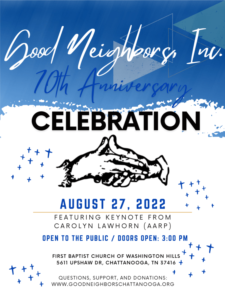 Join Good Neighbors, Incorporated in Celebrating 70 Years of Service
