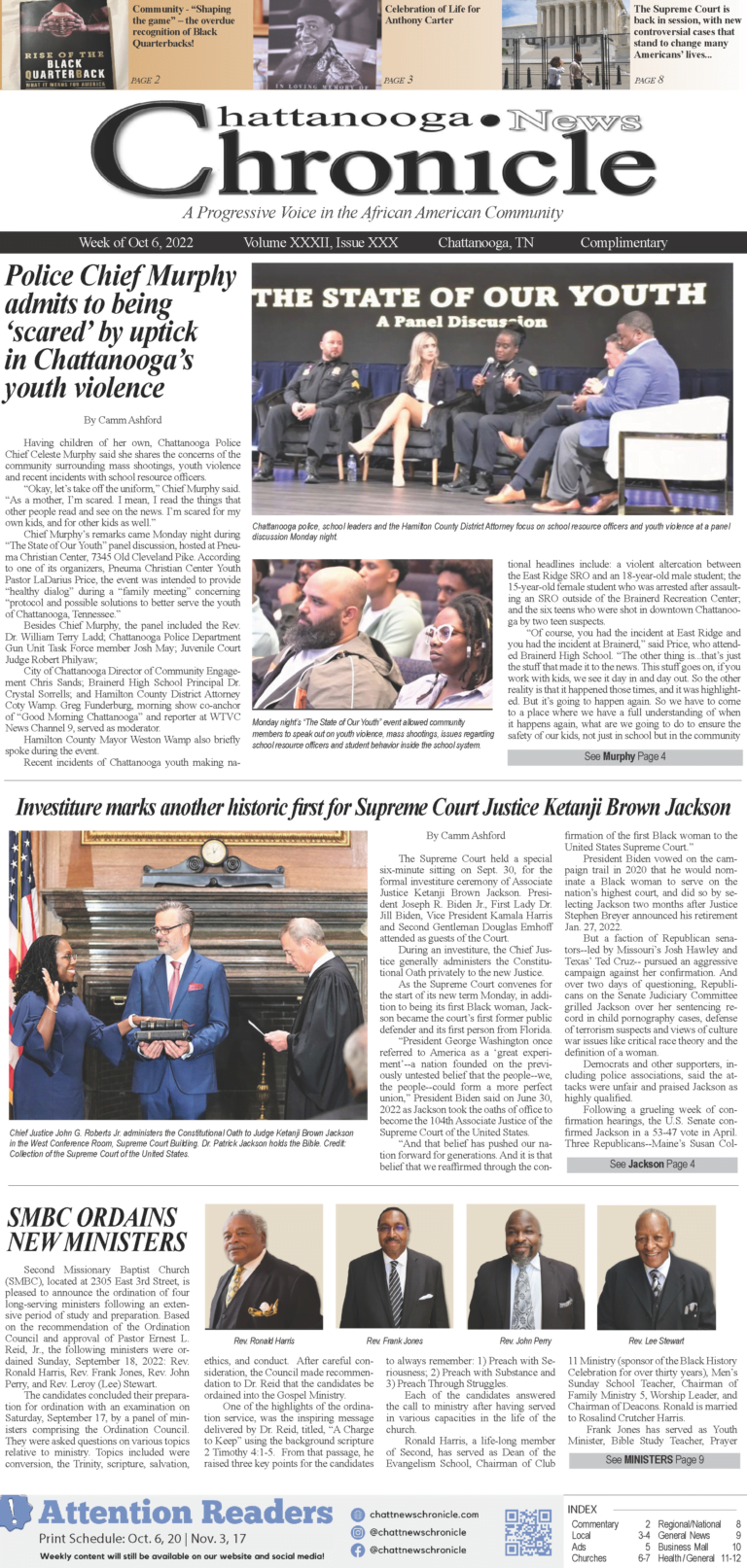 October 6, 2022 PRINT EDITION