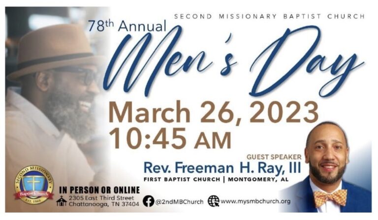 SMBC 78th Annual Men’s Day March 26
