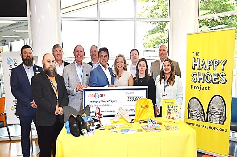 FOOD CITY donates $50,000 to Happy Shoes Project
