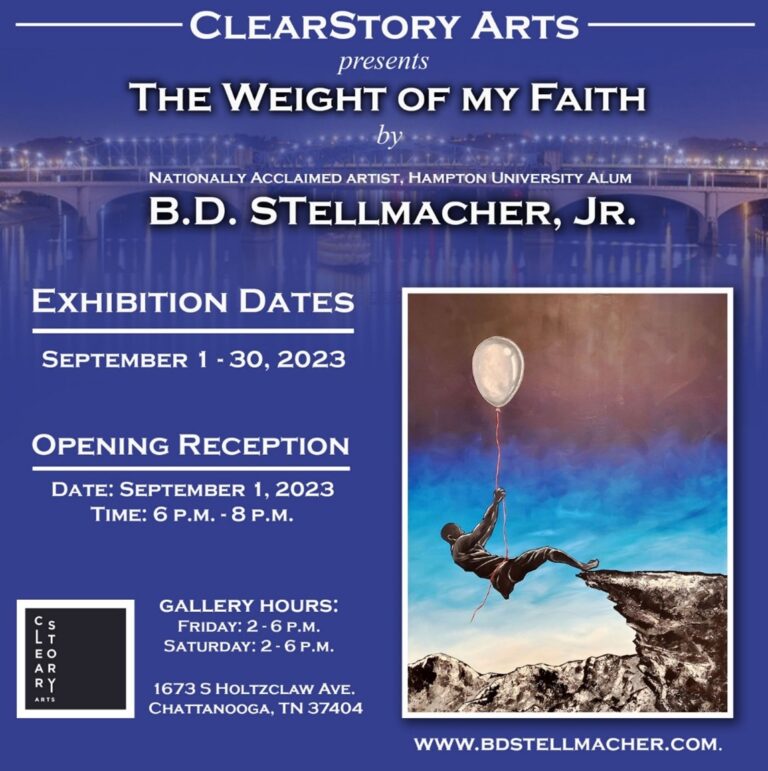 ACCLAIMED ARTIST AND HAMPTON UNIVERSITY ALUM TO HOST EXHIBIT AT CLEAR STORY ARTS IN CHATTANOOGA