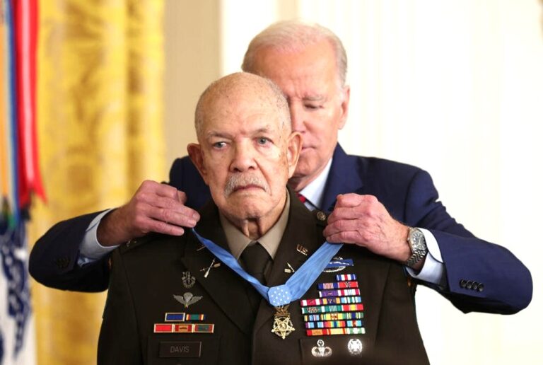 “An incredible man”: Biden awards Medal of Honor to Ret. Col. Paris Davis for heroism in Vietnam