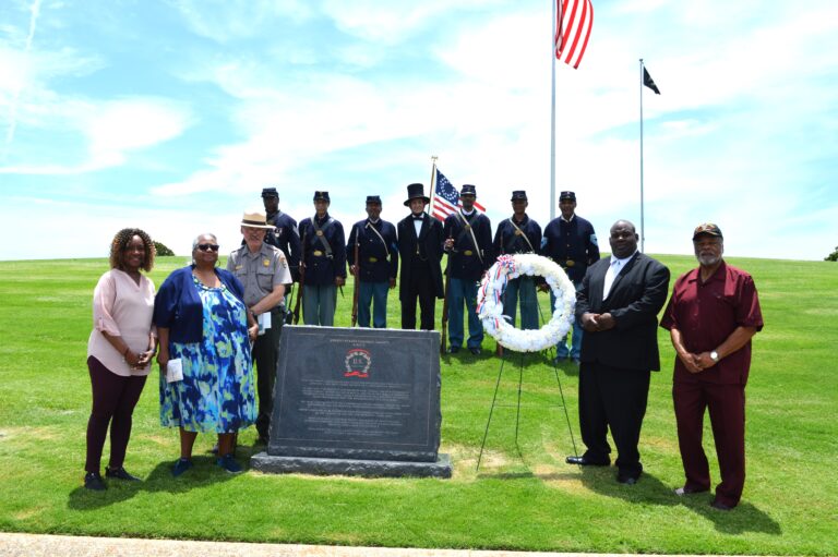 Wreath Laid at Monument to Honor USCT